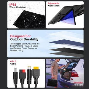 Alta tasa de conversión portátil al por mayor plegable 15W 30W 45W 60W 75W 90W estación solar de carga al aire libre hogar paneles solares - Product Image 2