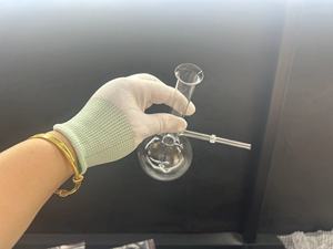 ขวดควอตซ์พร้อมท่อข้างสำหรับห้องปฏิบัติการ ขวดกลั่นแก้วควอตซ์ - Product Image 5