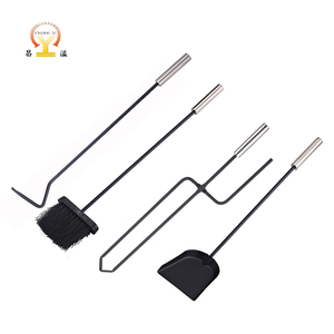 Juego de 5 Herramientas Modernas de Limpieza para Chimeneas de Metal con Mangos de Acero Inoxidable para Chimeneas de Leña, Venta al por Mayor de Fábrica - Product Image 2