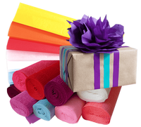 Rouleaux de papier crépon pour emballage artistique, 20% de crépon, décoration de fleurs en papier, décorations de fleurs en papier crépon
