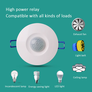 Sensor de <span class=keywords><strong>movimiento</strong></span> infrarrojo de <span class=keywords><strong>techo</strong></span> de alto voltaje, <span class=keywords><strong>Detector</strong></span> PIR empotrado, Sensor IR, ajustable para interiores, 1 unidad - Product Image 3