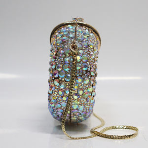 Abito di vendita caldo a forma di occhio di gatto con strass da sera ciottoli borsa per cena evento di lusso abito di cristallo di diamante pochette da festa 2025 - Product Image 4