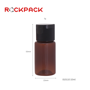 Flacons de crème pour les mains en plastique de 10 ml, couleur ambre <span class=keywords><strong>fantaisie</strong></span>, avec bouchons à clapet - Product Image 4