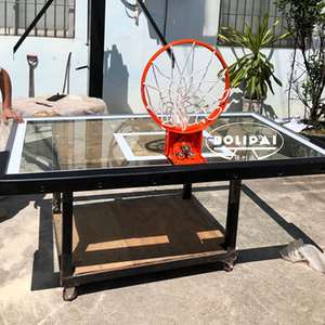 Under Ground Rust Prevention Outdoor Hot-dip Galvanized Height Adjustable <strong>Basket</strong> <strong>Ball</strong> Hoop Basketball <strong>Stand</strong> - Product Image 3