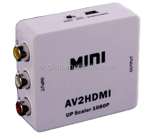 Convertitore Mini AV to HDMI con convertitore r AV con scatola da av a hdmi/convertitore