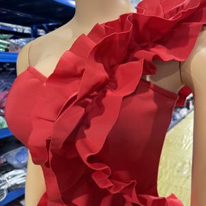 Pengiriman cepat CY901848 gaun Mini Ruffle wanita jubah pendek elegan gaun makan malam Prom wanita untuk pesta ulang tahun 2025 - Product Image 3