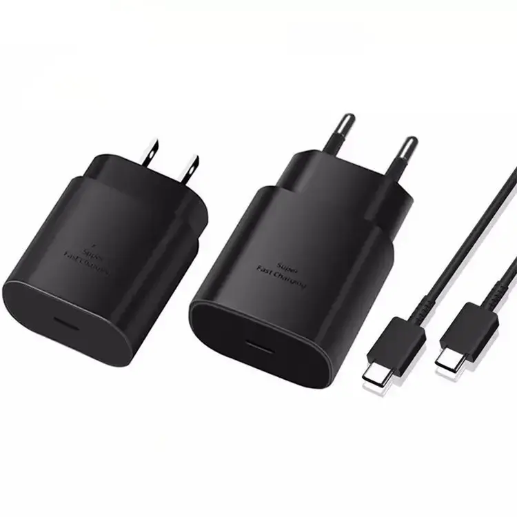 45 w 25w PD Tipo C Super Rápido Carregamento USB C Carregador de parede 45 Watt Carregador Original para Samsung Galaxy Note 20 Carregadores Adaptadores