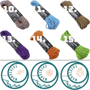 Cordón de paracord hecho a mano con impresión digital, gancho duradero, accesorio para llavero, cuerda ajustable tejida y anudada - Product Image 3