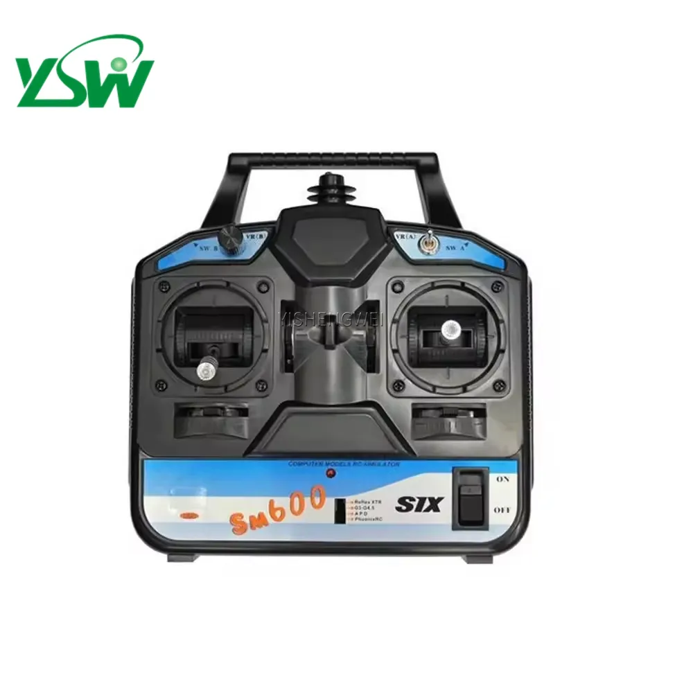 Flysky RC Simulateur FS-SM600 SM600 6CH USB simulateur Support G6 G7 XTR FMS Pour 3D Hélicoptère Avion