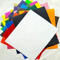 Láminas de Vinilo Termotransferible (HTV) de PU Fáciles de Cortar, 30cm x 30cm, para Camisetas y Textiles, Venta al Por Mayor