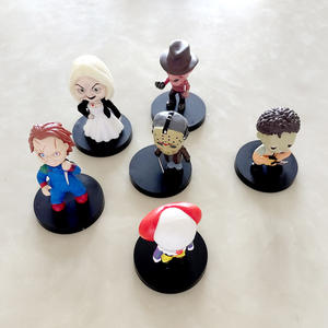 Set de 6 Figuras de Acción de PVC de Chucky, Saw y Scream, Decoración de Pasteles de Halloween, Adornos, Figura de Acción 3D - Product Image 5