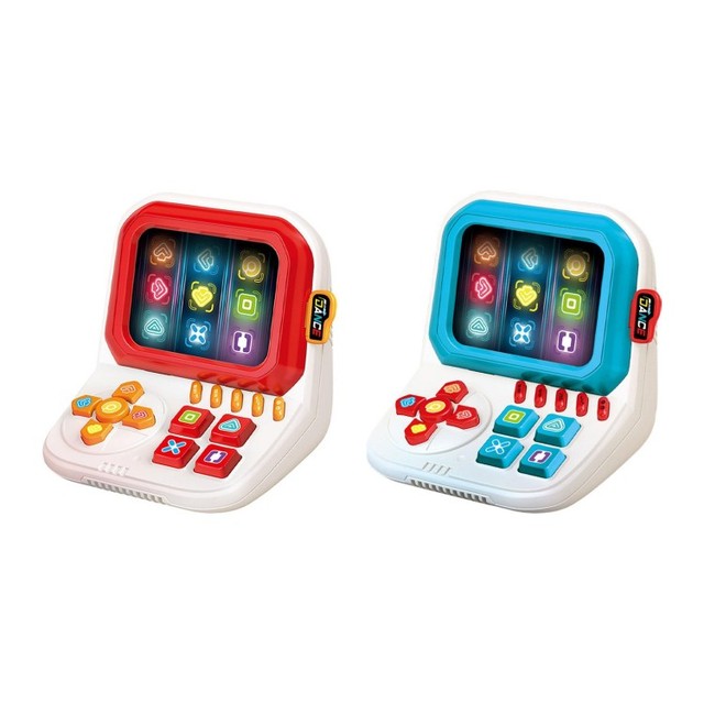 Plastic Finger Dancing Game Console Brain Memory Game Three Modes Light up Fidget Game Portable Handheld Puzzle Toy for Kids