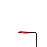 Extincteur à poudre sèche ABC de 1 kg, cylindre en acier rouge portable avec manomètre et support pour la maison, la cuisine, la voiture