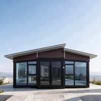 Maison conteneur de luxe extensible avec 3 chambres, 1 salon, 1 salle de bain entièrement équipée et cuisine - Mini-maisons pour adultes, hôtel, villa