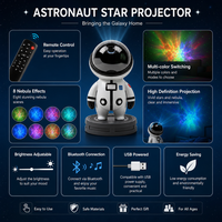 Lampe de Projection LED ABS Simple et Adorable en Forme de Figurine pour Décoration Intérieure, Améliorant l'Atmosphère avec Effet de Projection