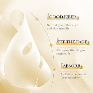 Mascarilla Facial Hidratante, Blanqueadora e Iluminadora con Ácido Hialurónico, Vitamina C y Oro 24K para una Piel Clara, Venta al por Mayor - Product Image 4