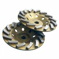 Disque de meulage diamanté turbo M14 de 125 mm, qualité européenne, meulage rapide, grain 40/50 #    Pour béton, pierre, granit, maçonnerie, sol