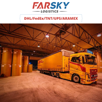 Livraison express internationale rapide Farsky Logistics Chine vers le Mexique Service de fret porte à porte pour les marchandises dangereuses Assistance 24h/24 et 7j/7