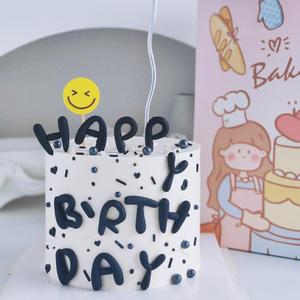 ของตกแต่งเค้กวันเกิดรูปน้ำผึ้งและน้ำตาล ตัวอักษรอะคริลิค Happy Birthday สำหรับตกแต่งงานปาร์ตี้ - Product Image 3