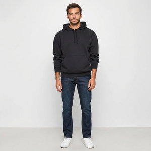 Vente en gros de sweats à capuche beiges personnalisés avec broderie et impression de logo, tissu confortable en coton et polyester, personnalisation de haute qualité - Product Image 1