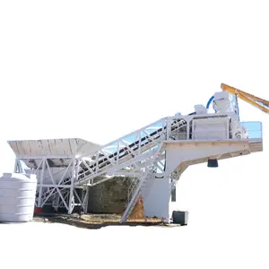 Truck Mounted Mobile 35m3/h Concrete Batching Plant