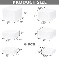 Présentoir à desserts en acrylique blanc alimenté au carburant pour hôtels et restaurants, équipement de buffet de traiteur, support à gâteaux, plateau de service FULAIXIN