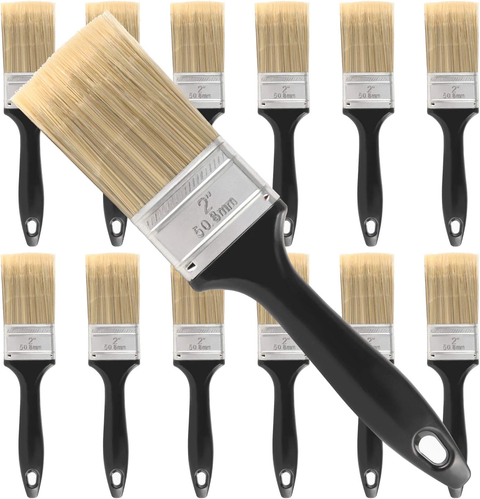 Factory Direct Sales Paint Brushes With Plastic Handle Different Size Painting Brushes