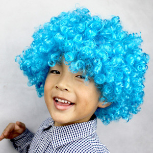 <span class=keywords><strong>Disco</strong></span> <span class=keywords><strong>Afro</strong></span> Hair Clown Party Fan-Kids Football <span class=keywords><strong>Afro</strong></span> Masquerade peluca Cosplay Accesorios Clown Hair - Product Image 4