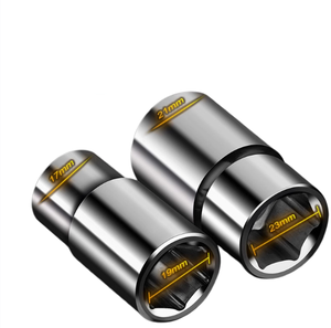 Clé à molette croisée universelle robuste de type T pour CRV, jeu de clés à roue à 4 voies, douilles 17 mm, 19 mm, 21 mm, 23 mm, outil de réparation de pneus - Product Image 4
