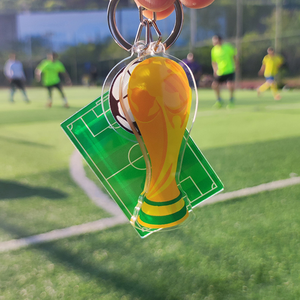 Chuangdong - Accesorios de Moda para Fanáticos del Fútbol, Regalo de Acero Inoxidable, Goma y Poliéster, Abrebotellas, Trofeo, Llavero con Diseño de Camiseta - Product Image 2