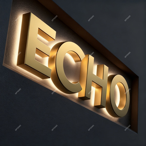 Enseignes lumineuses 3D personnalisées en lettres <span class=keywords><strong>canal</strong></span> LED pour extérieur, logo mural d'entreprise, panneau rétroéclairé en acier inoxydable, enseigne 3D en lettres <span class=keywords><strong>canal</strong></span> - Product Image 4