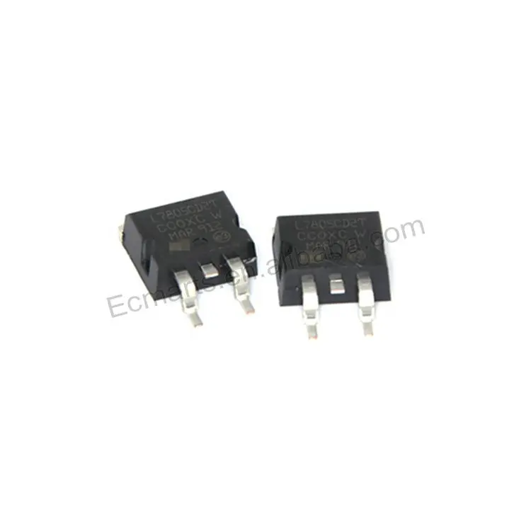 L7805 EC-Mart L7805 Linear Voltage Regulator IC Positive Fixed 1 Output 1.5A D2PAK L7805CD2T-TR