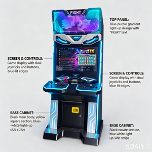 Máquina Arcade Operada con Monedas de 32 Pulgadas, <span class=keywords><strong>Street</strong></span> <span class=keywords><strong>Fighter</strong></span>, 10000 Juegos, Máquina de Videojuegos de 32 Pulgadas - Product Image 3