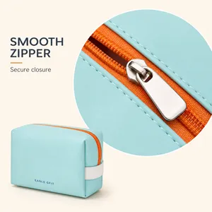 Bolsa de Cosméticos de PU Ligera, Lavable y Personalizada, Multifuncional para Uso Diario, Viajes y Maquillaje - Product Image 4