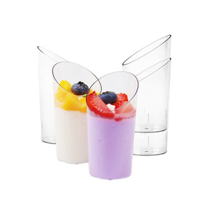 Gobelet à dessert miniature de haute qualité pour mousse, gobelet à gâteau en plastique personnalisé, gobelet à parfait transparent en PS pour pudding, gelée, <span class=keywords><strong>yaourt</strong></span> - Product Image 2