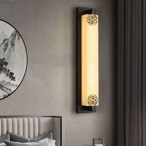 Applique murale LED moderne et simple, à intensité variable, étanche IP65, noir mat, pour salon - Product Image 1