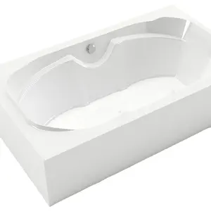 Atina Bellavasca Bathtub for Two Person High Quality Free-standing Common White Acrylic Corner Mounted Modern Design Simple Tub