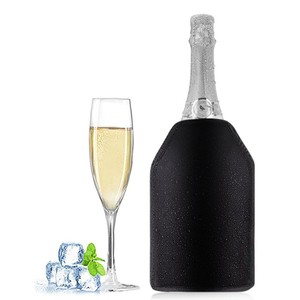Insulated Wine Bag Black 750Ml Cooling Sleeve For Champagne Bottle Party Use - Product Image 1