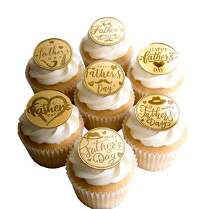 Adorno de acrílico para tartas, para decorador de pasteles, Feliz Día del Padre, Amor Mamá, Soporte para tartas y decoración de cupcakes - Product Image 1