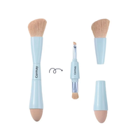 Pinceau de maquillage rétractable 4-en-1 multifonctionnel pour sourcils, fard à joues, fard à paupières et anticernes, pour femmes et jeunes filles, à la maison et au travail