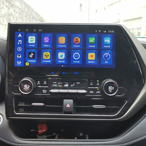 Reproductor de DVD para Automóvil con Pantalla Ancha Android de 12.3 Pulgadas, Radio Estéreo, Sistema de Navegación GPS para Toyota Highlander 2021 <span class=keywords><strong>2022</strong></span> - Product Image 1