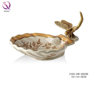 Porcelana de hielo retro de lujo francés, accesorios de latón pintados a mano, caja de tapa de modelado, piezas colgantes decorativas de sobremesa - Product Image 2