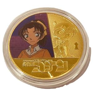 Pièces de monnaie commémoratives Detective Conan Ten-Design, pièce de monnaie anime Touya Akai, pièce de monnaie Gin en métal moulé sous pression, objet de collection emballé individuellement - Product Image 5