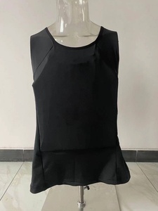 سترة داخلية من البولي إيثيلين قابلة لإخفاء الصفيحة السوداء حاملة خفيفة الوزن مقاومة لطعن سترة - Product Image 6