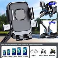 Support de téléphone pour moto en ABS imperméable, support de guidon de vélo, hauteur réglable, flexible, compatible avec le bureau, rotation à 360 degrés