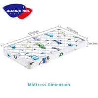 Hybrid Twin taille unique imperméable matelas lit bébé enfant berceau Gel mousse à mémoire de forme surmatelas
