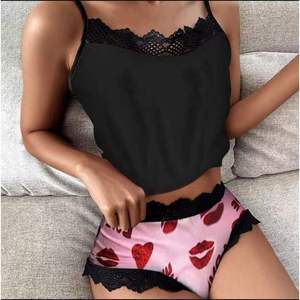 Commerce extérieur européen et américain, ventes transfrontalières, ensemble deux pièces camisole à dentelle imprimée tendance pour femmes - Product Image 4