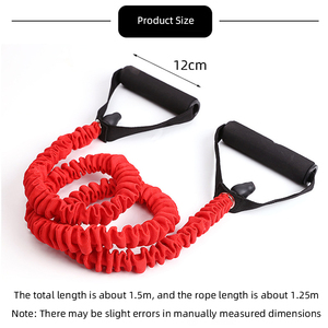 Tube de traction personnalisé à forte résistance Corde de traction Bandes élastiques en TPE <span class=keywords><strong>Musculation</strong></span> Yoga Fitness Pilates <span class=keywords><strong>Exercice</strong></span> de <span class=keywords><strong>musculation</strong></span> - Product Image 3