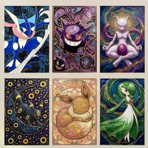 Pannello Acrilico DM Pokemoned Shikishi Board, Pannello Artistico da Collezione Anime, Espositore in Acrilico Trasparente, Regalo Decorativo per i Fan - Product Image 5