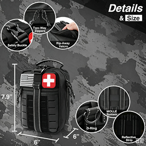 Sac médical portable de gros pour le transport, sac de rangement pour médicaments, petite trousse de premiers secours de voyage - Product Image 2